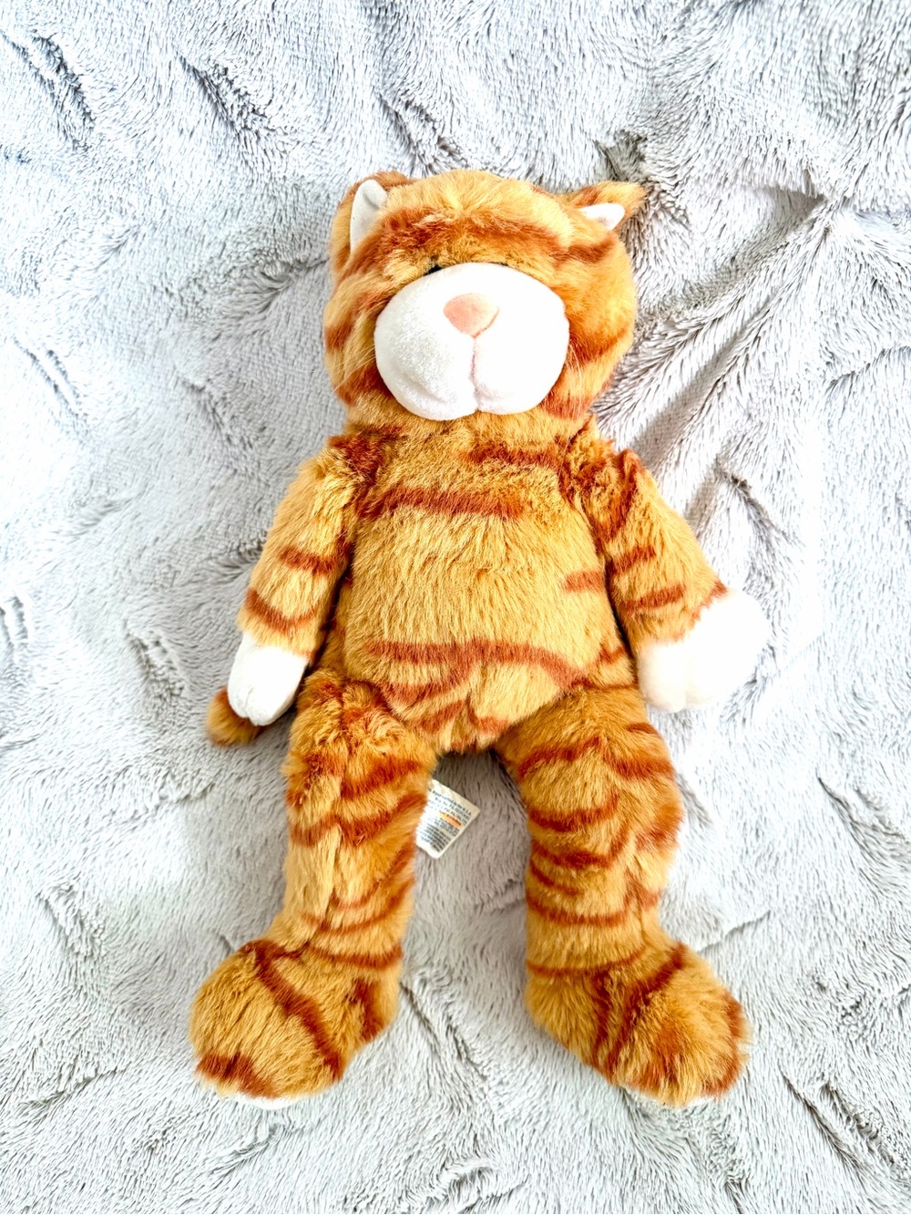 Vintage 1997 Build A Bear Orange Tabby Cat Plush Floppy Kitty Retired 16”